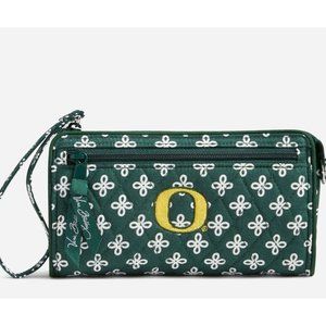 NWT Vera Bradley Collegiate Collection Front Zip Wristlet - Oregon
